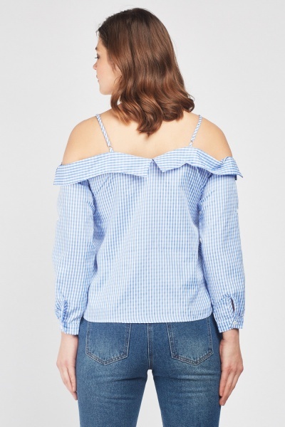 gingham-print-cold-shoulder-top-112329-2